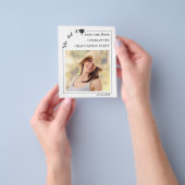 Simple modern photo Graduation Save the Date Flyer (Gruppe)