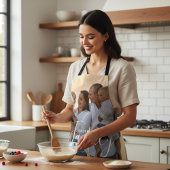 Simple Modern Photo Template Custom Family Name Schürze