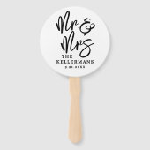 Simple Modern Photo Wedding Fächer (Vorderseite)