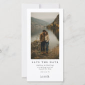 Simple Modern Photo Wedding Save the Date (Vorderseite)