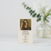 Simple Modern Photographer Photo Visitenkarte (Stehend Vorderseite)