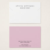 Simple Modern Pink Necklace Bracelet Display Card (Vorne & Hinten)