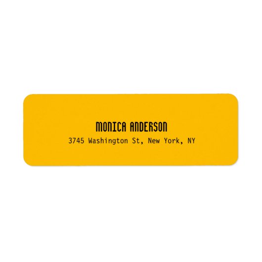 Simple Modern Plain Professional Amber Yellow (Vorne)