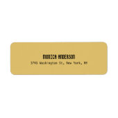 Simple Modern Plain Professional Brass Yellow (Vorne)