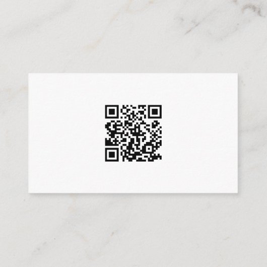 Simple Modern QR Code Wedding Details Mini  Begleitkarte (Rückseite)