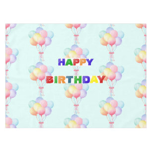 Simple Modern Rainbow Ballon Geburtstagsparty Tischdecke