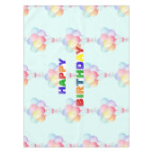 Simple Modern Rainbow Ballon Geburtstagsparty Tischdecke (Vorderseite)