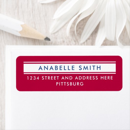 Simple Modern Red White Blue American Typografy (Insitu)