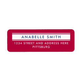 Simple Modern Red White Blue American Typografy