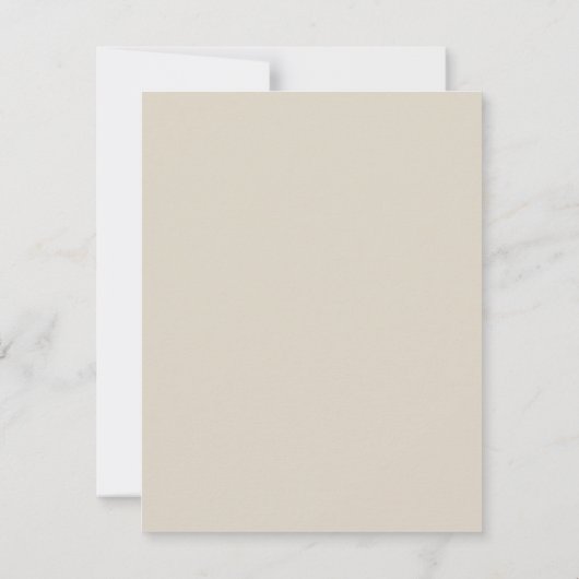 Simple Modern Rustic Pampas Grass Wedding RSVP Karte (Rückseite)