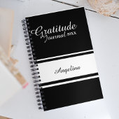 Simple Modern Script Calligraphy Danktude Journal Notizblock