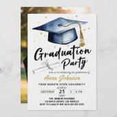 Simple Modern Script Class of '26 Graduation Party Einladung (Vorne/Hinten)