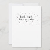 Simple Modern Surprise 40th Birthday Party Einladung (Rückseite)