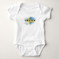 Simple Modern Sweden Flag Swedish Souvenir