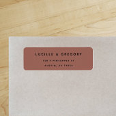 Simple Modern Terra Return Address Label