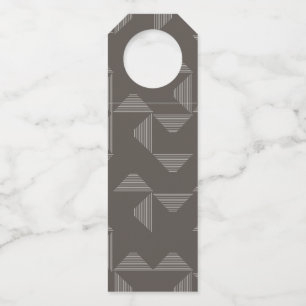 Simple, modern, trendy geometric graphic pattern flaschenanhänger