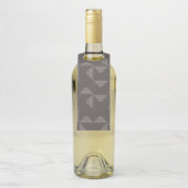 Simple, modern, trendy geometric graphic pattern flaschenanhänger (Auf Flasche)