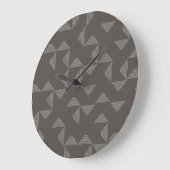 Simple, modern, trendy geometric graphic pattern große wanduhr (Winkel)