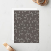 Simple, modern, trendy geometric graphic pattern mitteilungskarte (Vorderseite/Rückseite Beispiel)