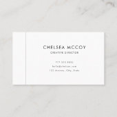 Simple Modern Unique Username Professional QR Code Visitenkarte (Rückseite)