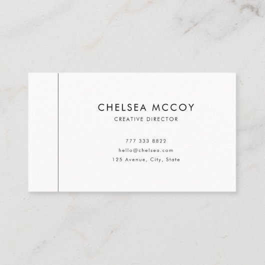 Simple Modern Unique Username Professional QR Code Visitenkarte (Rückseite)