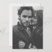 Simple Modern Wedding Photo Save The Date (Rückseite)