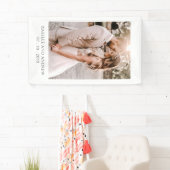 Simple Modern Wedding Photo Wedding Reception Banner (Insitu)
