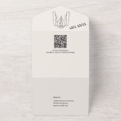 Simple Modern Wedding Silhouette Collection All In One Einladung (Außenbereich)