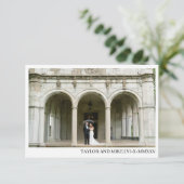 Simple Modern Wedding Thank you card Dankeskarte (Stehend Vorderseite)