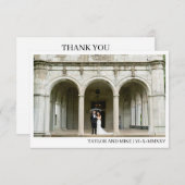 Simple Modern Wedding Thank you card Dankeskarte (Vorne/Hinten)