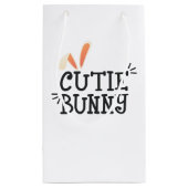 Simple Mommy Bunny Ostertypografie | Geschenktasch Kleine Geschenktüte (Rückseite)