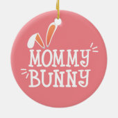 Simple Mommy Bunny Ostertypografie | Ornament (Hinten)