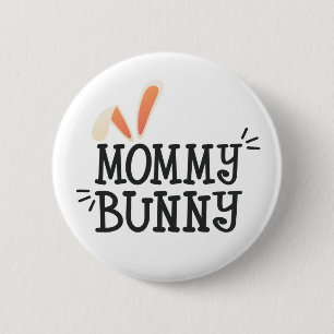 Simple Mommy Bunny Ostertypografie Schaltfläche Button