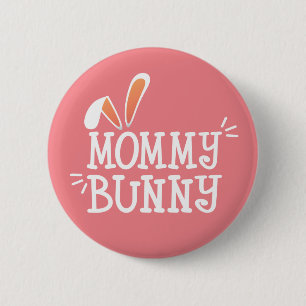 Simple Mommy Bunny Ostertypografie Schaltfläche Button