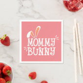Simple Mommy Bunny Ostertypograph | Paper Napkin Serviette (Beispiel)