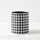 Simple Monochrome Buffalo Plaid Pattern Tasse (Zentrum)