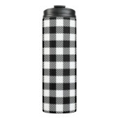 Simple Monochrome Buffalo Plaid Pattern Thermosbecher (Vorderseite)