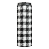 Simple Monochrome Buffalo Plaid Pattern Thermosbecher (Rückseite)
