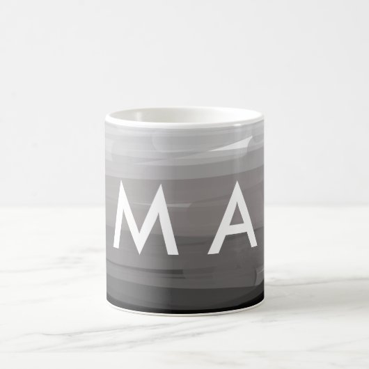 Simple monogram add your name letter man minimal t kaffeetasse (Mittel)