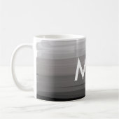 Simple monogram add your name letter man minimal t kaffeetasse (Links)