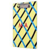 Simple monogram add your name letter man minimal t klemmbrett (Links)