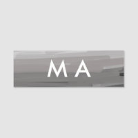 Simple monogram add your name letter man minimal t