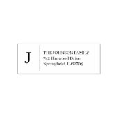Simple Monogram Personalized Self-inking Stamp Permastempel (Design)