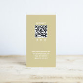 Simple Monogram QR Code Burgundy | Connect with Me Visitenkarte