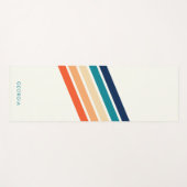 Simple Monogram Retro  Yogamatte (Vorderseite (Horizontal))