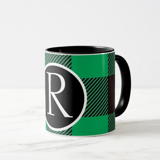 SImple Monogramm-Tasse Tasse (VorderseiteRechts)