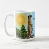 Simple Morning 'GreenThang' Meerkat Tier Kaffeetasse (Links)