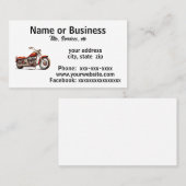 SImple-Motorradbild Visitenkarte (Vorne/Hinten)