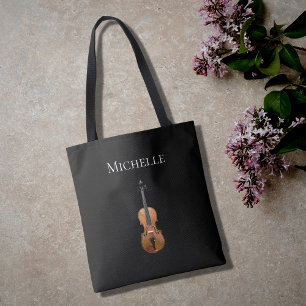 Simple Musical Violin Black Tasche