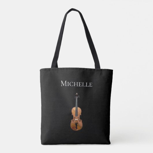 Simple Musical Violin Black Tasche (Rückseite)
